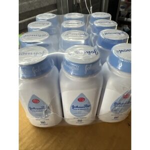 12 Pack Johnson's Cornstarch Baby Powder with Aloe and Vitamin e 1.5 oz Bottles.